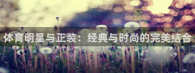 风速体育app下载官网最新版：体育明星与正装：经典与时尚的完美结合